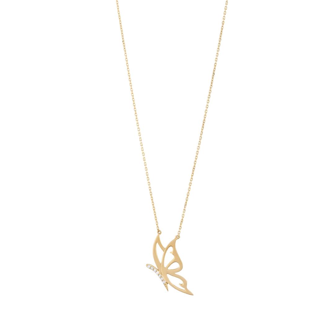 Kelebek Figürlü Kolye