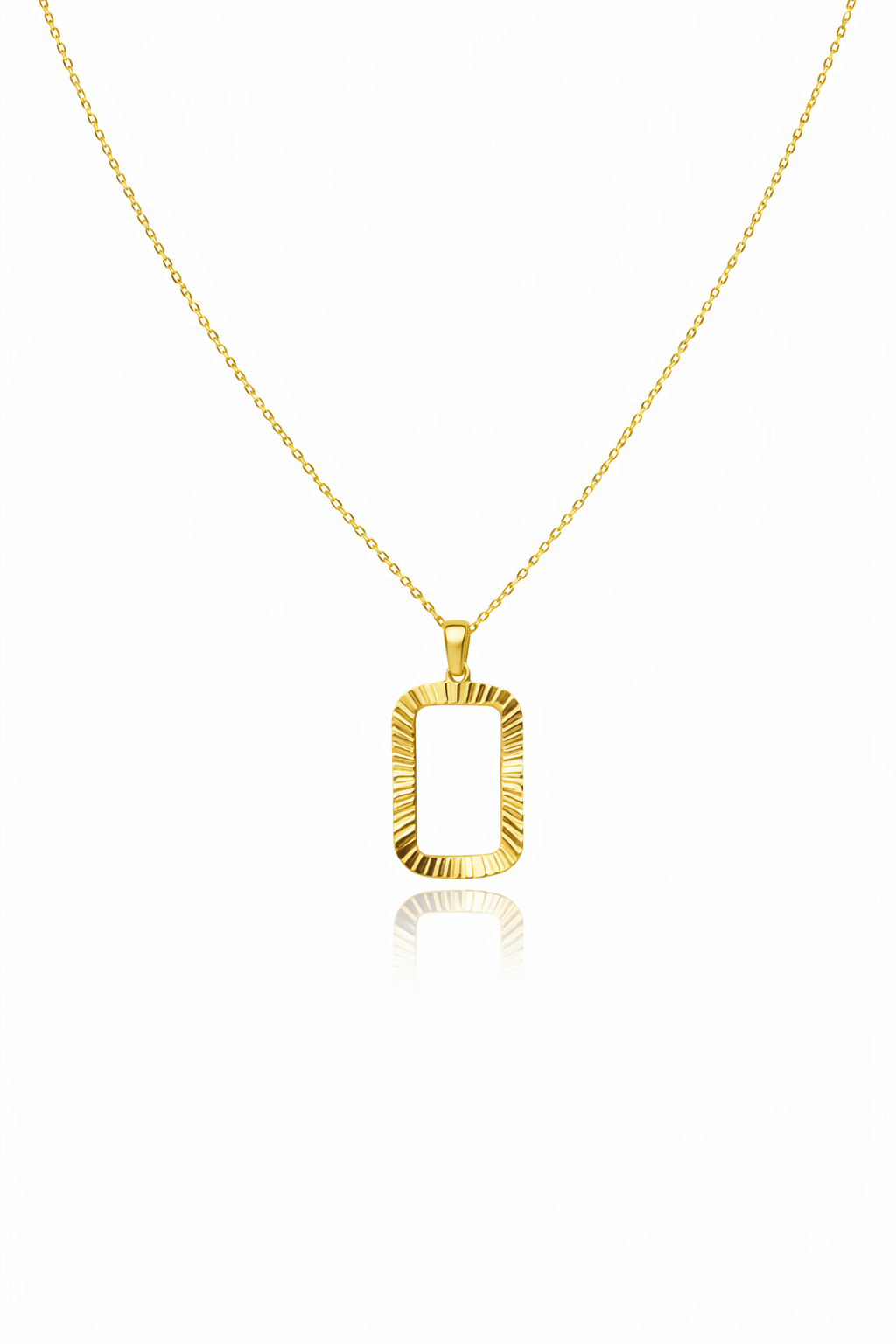 Külçe Altın Çerçeveli Kolye