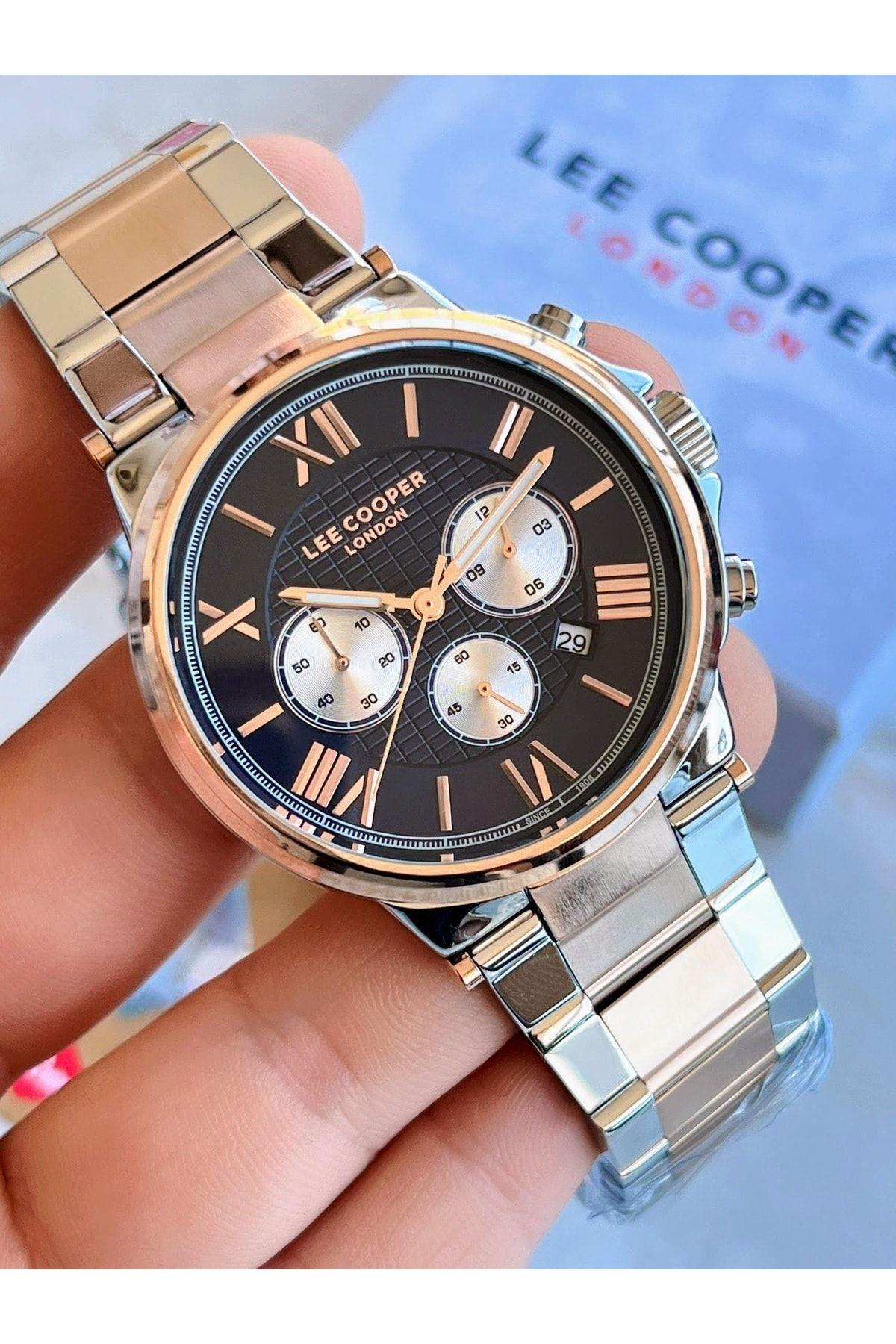 Lc07444.590-nm-a Gri-roze Çelik Kordon Tüm Fonksiyonları Aktif 5 Atm Suya Dayanıklı Erkek