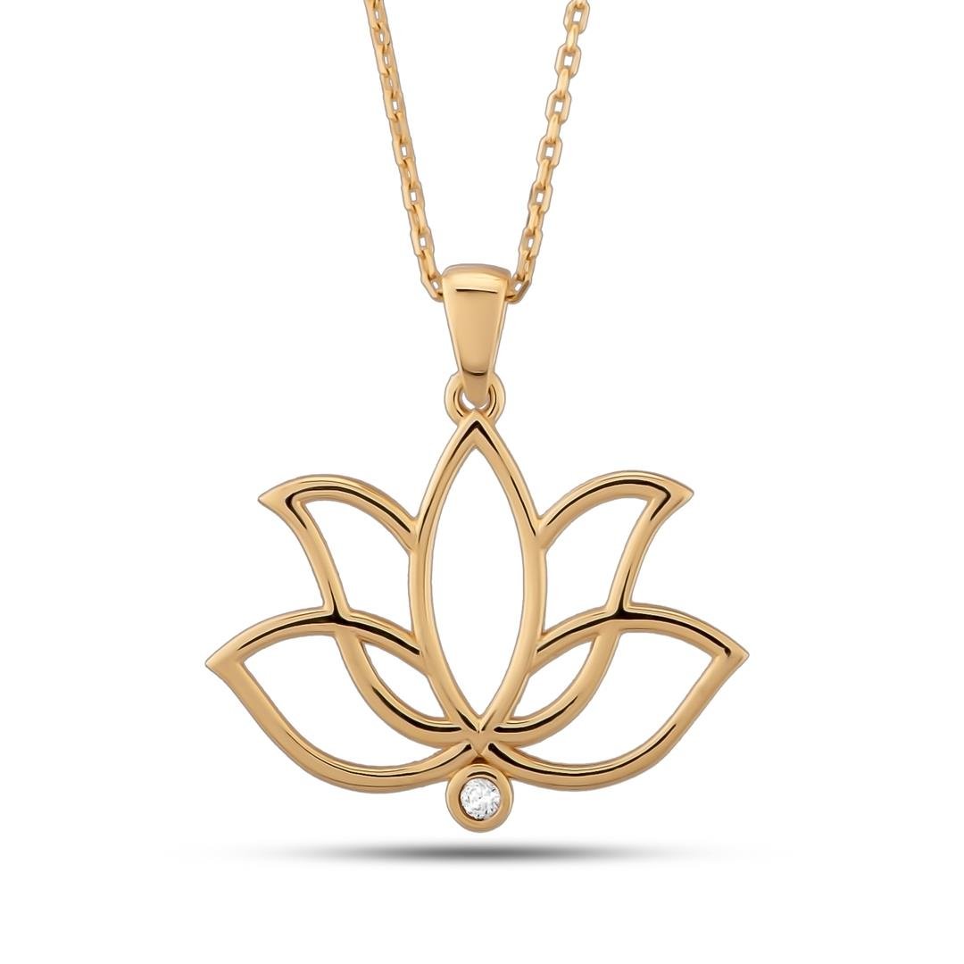 Lotus Çiçeği Kolye