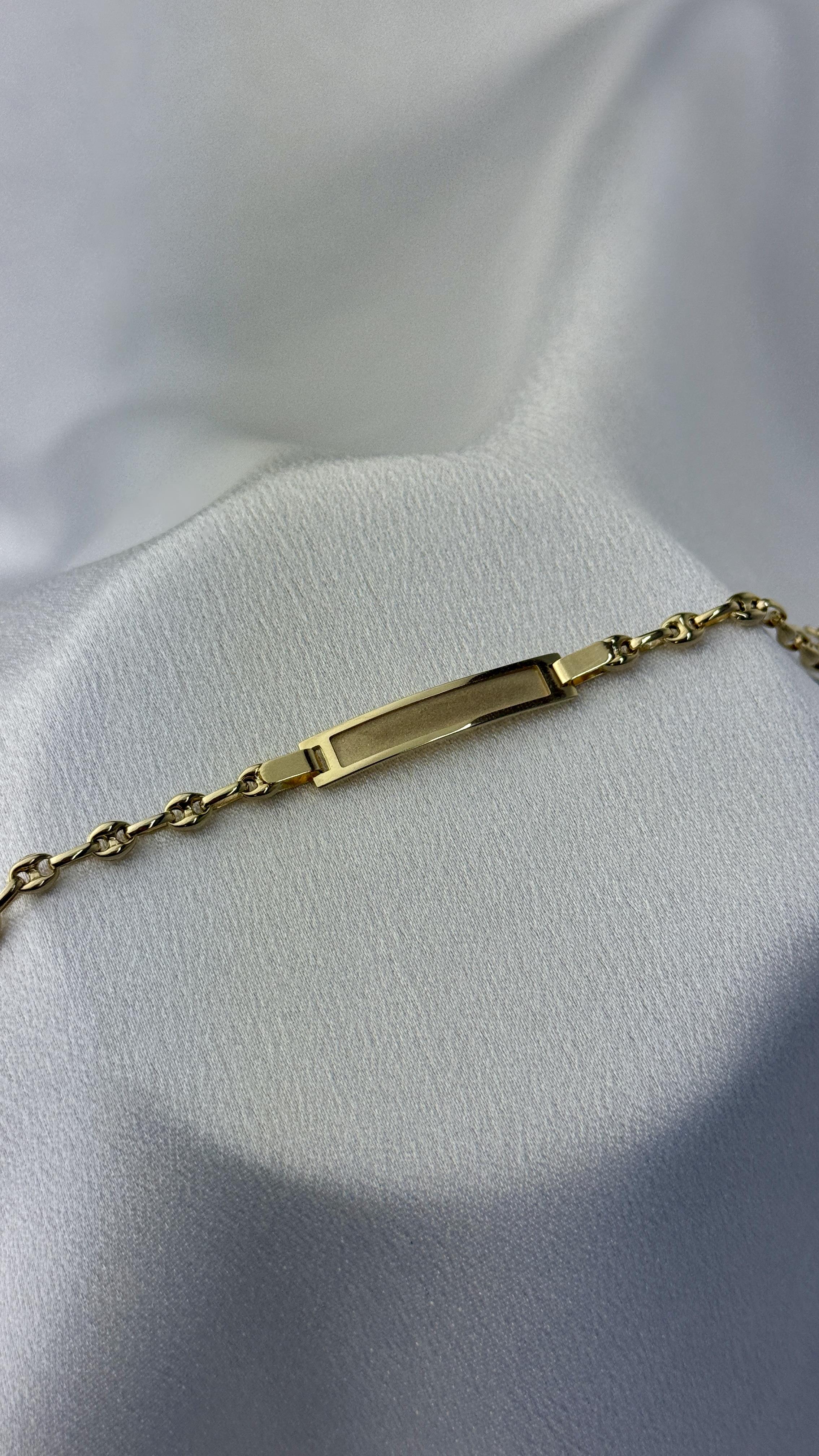 Unisex Altın Çocuk Bilekliği