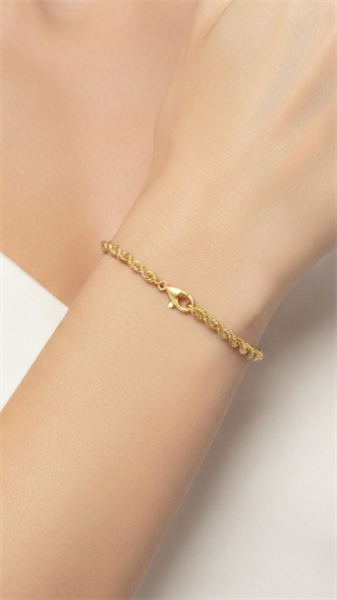 14 Ayar Halat Zincir Bileklik 