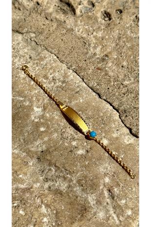 14 Ayar Plakalı Bebek Künyesi