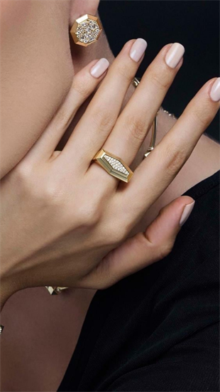 Altıgen Taşlı Yüzük