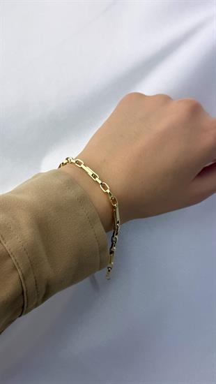 Ataç Model Altın Zincir Bileklik