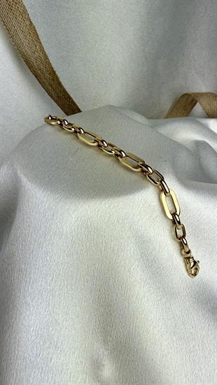 Ataç Ve Halka Figürlü Altın Bileklik