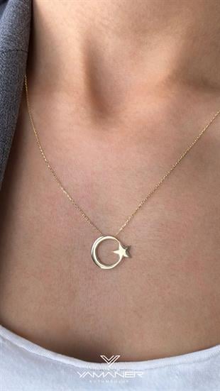 Ay ve Yıldız Kolye