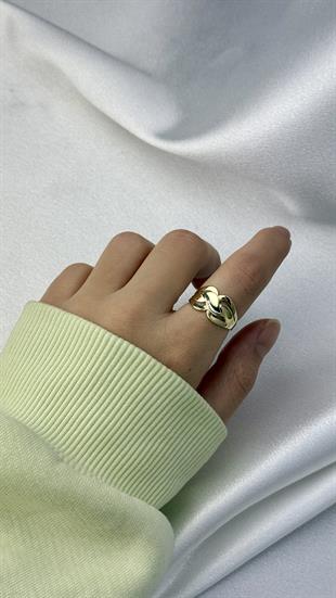 Burgu Desenli Altın Yüzük