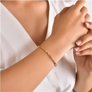 Cetaş Minima Sarı Altın Bilezik