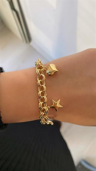 Figürlü Altın Bileklik