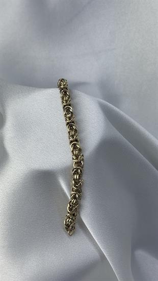 Geçmeli Halkalı Altın Bileklik