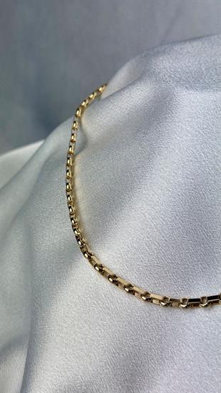 Halka Figürlü Altın Zincir Kolye