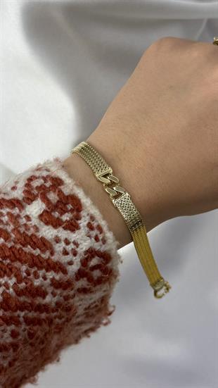 Hasır Altın Bileklik