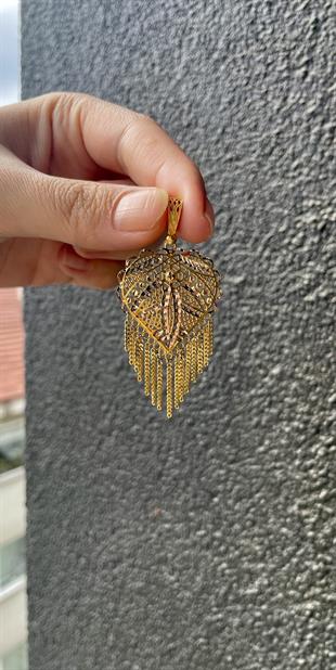 Hint Model Altın Kolye Ucu