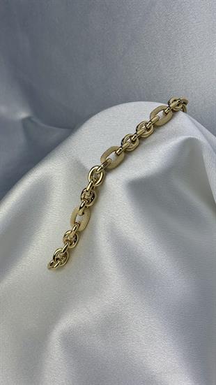 Işıltılı Altın Ataç Halka Bileklik