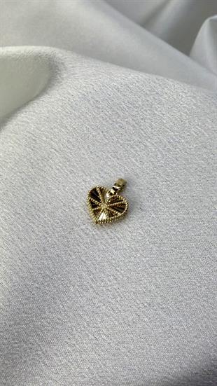 Kalp Figürlü Altın Kolye Ucu