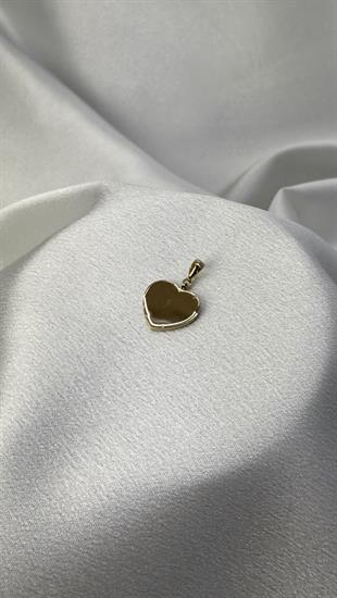 Kalp Figürlü Altın Kolye Ucu