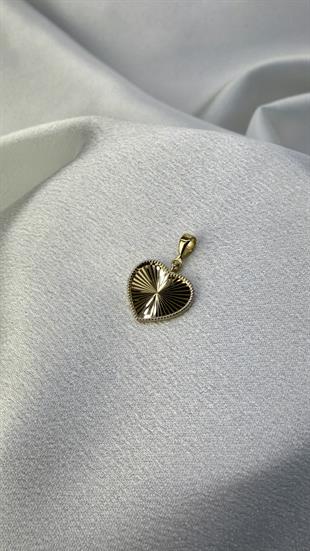 Kalp Figürlü Altın Kolye Ucu