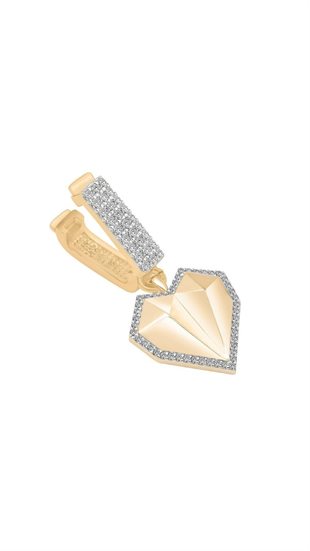 Kalp Taşlı Bileklik Charm