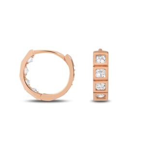 Rose Gold Taşlı Kadın Küpe