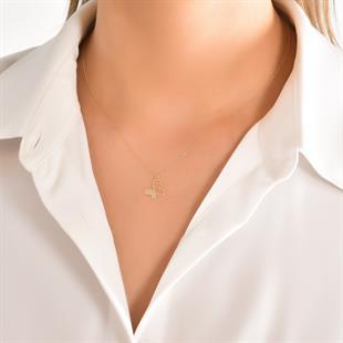 Kelebek Figürlü Kolye