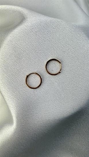 Kesik Köşeli Altın Küpe