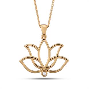 Lotus Çiçeği Kolye