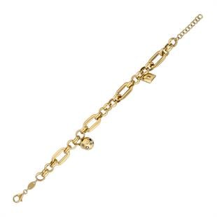 Mineli Top Detaylı Halka Bileklik