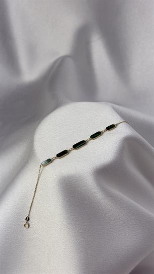 Okyanus Figürlü Altın Bileklik