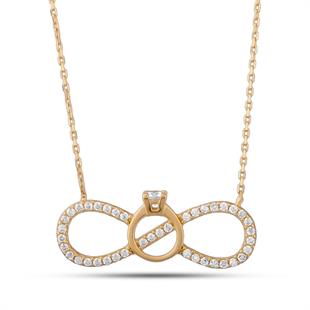 Sonsuz Aşk Tektaş Kolye