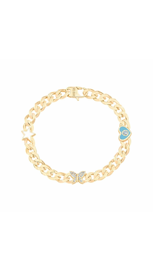 Taşlı Kelebek Gurmet Bileklik Çocuk