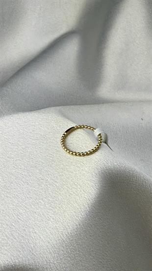 Top Figürlü Tam Tur Altın Yüzük