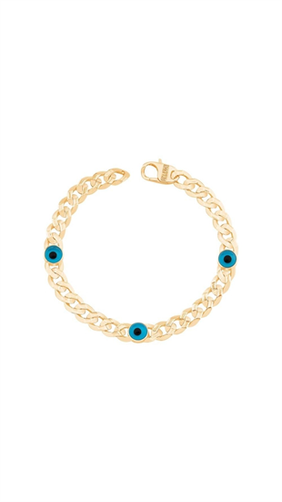 Üçlü Nazar Boncuğu Gurmet Çocuk Bilekliği