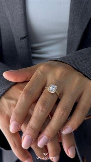 Yan Taşlı Baget Yüzük