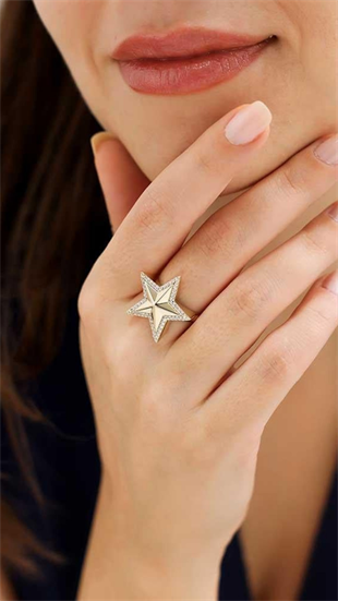 Yıldız Taşlı Yüzük