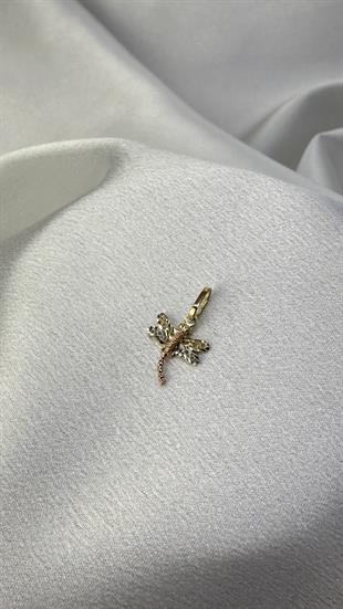 Yusufçuk Figürlü Altın Kolye Ucu