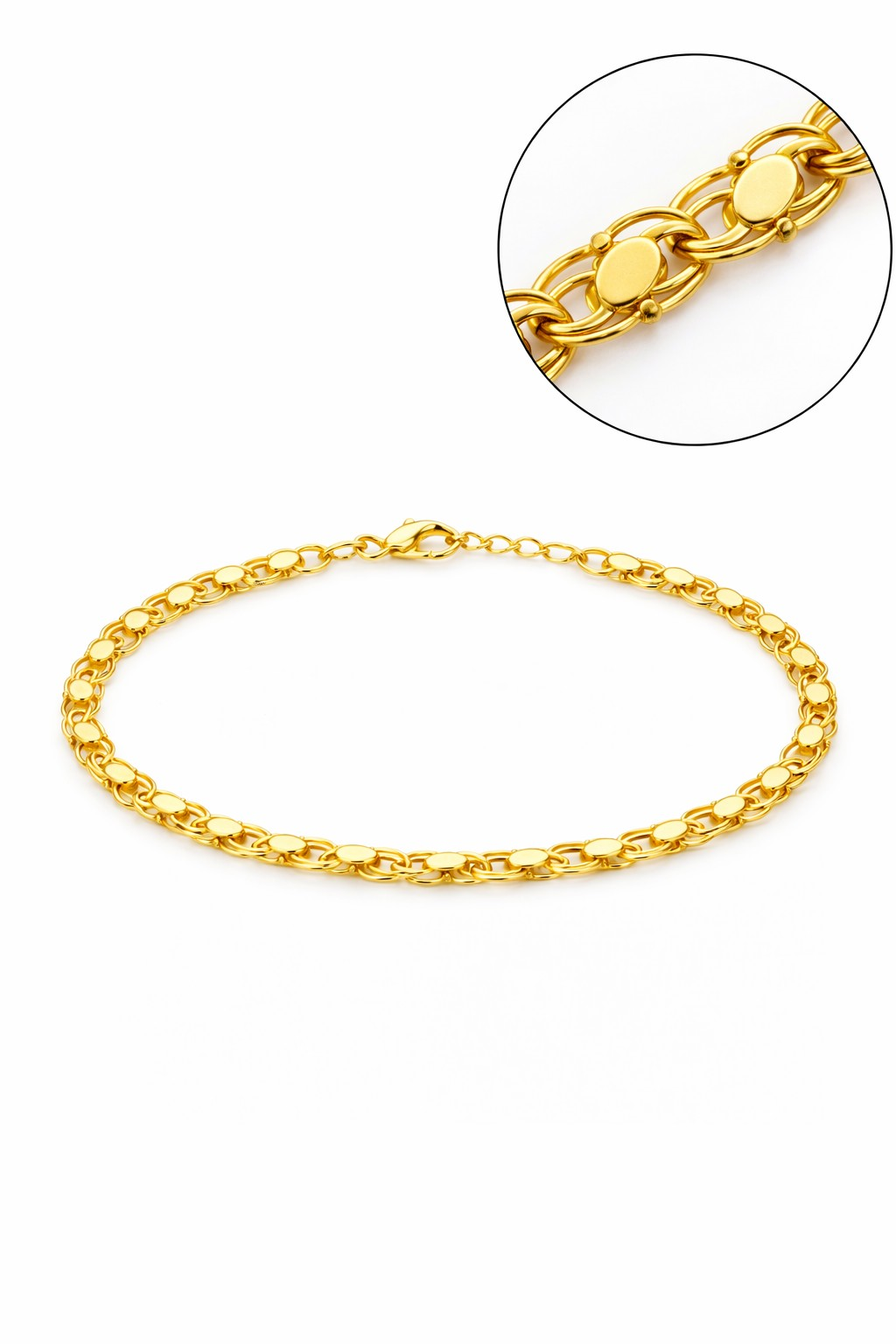 14 Ayar Minik Pullu Zincir Bileklik