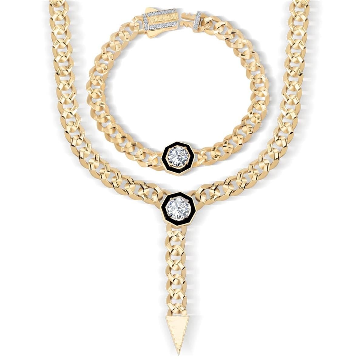 7mm Taşlı Altın Gurmet Set