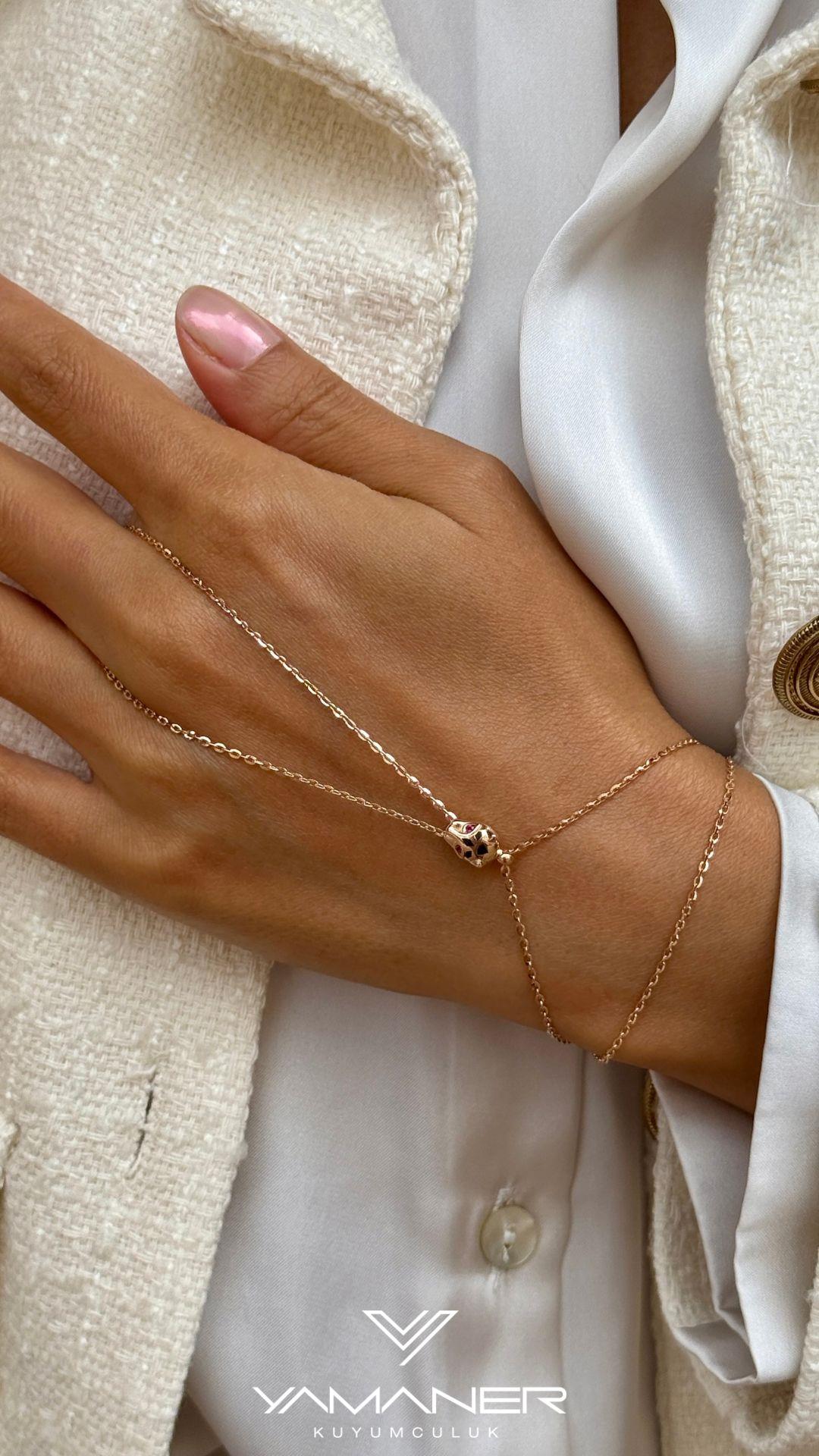 Cetaş Eterna Panter Figürlü Rose Şahmeran