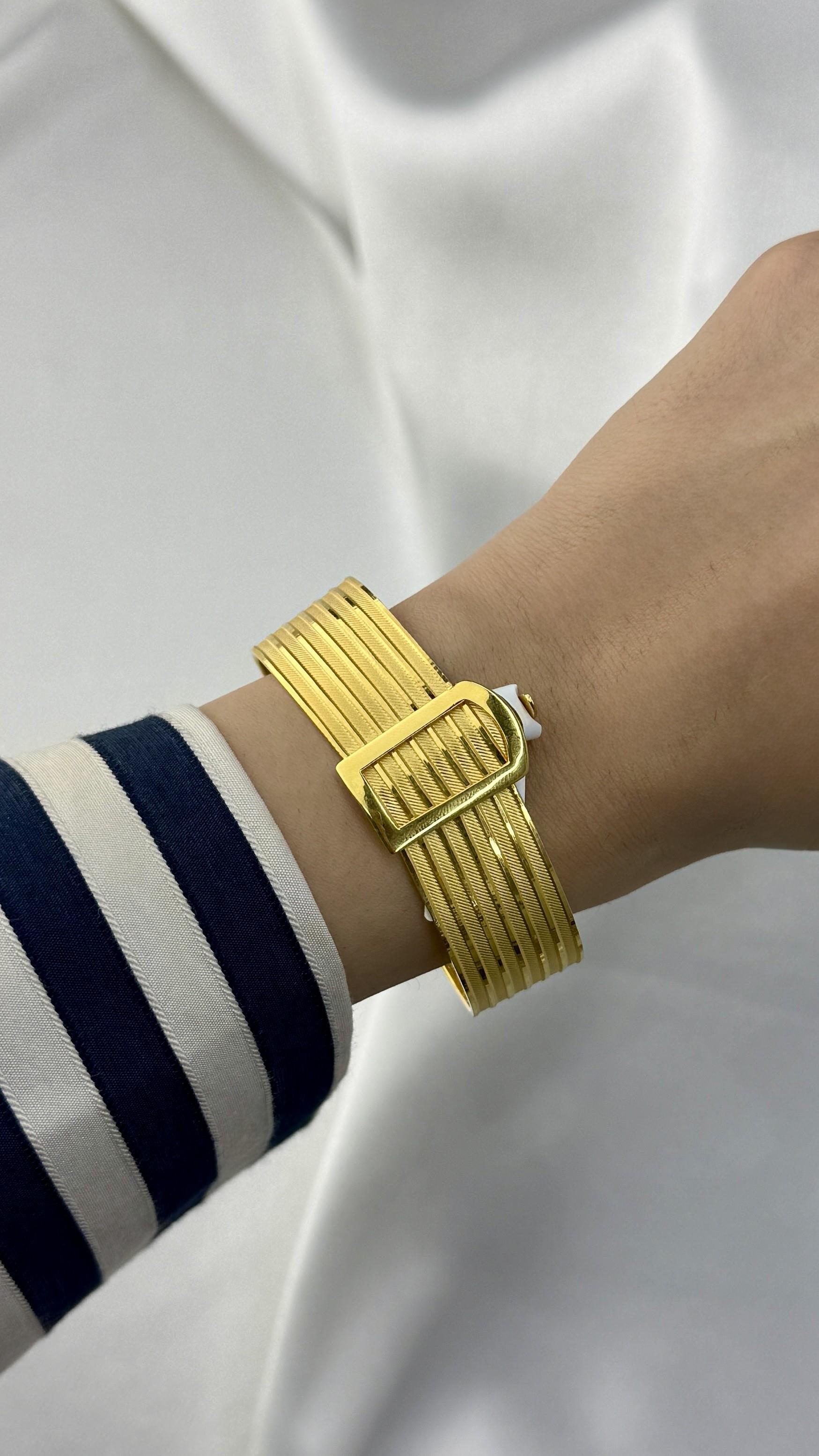 Hasır Altın Kelepçe Bilezik 