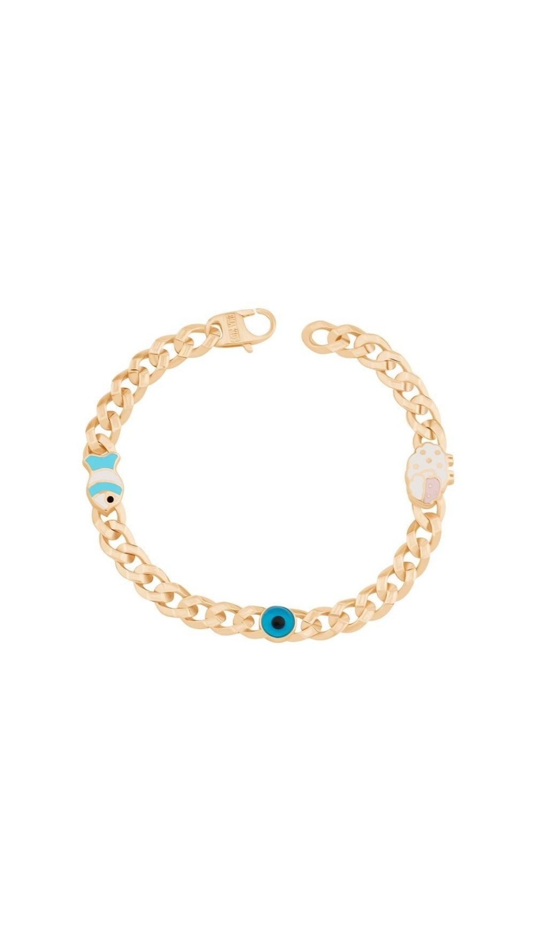 Üçlü Nazar Boncuğu Gurmet Çocuk Bilekliği