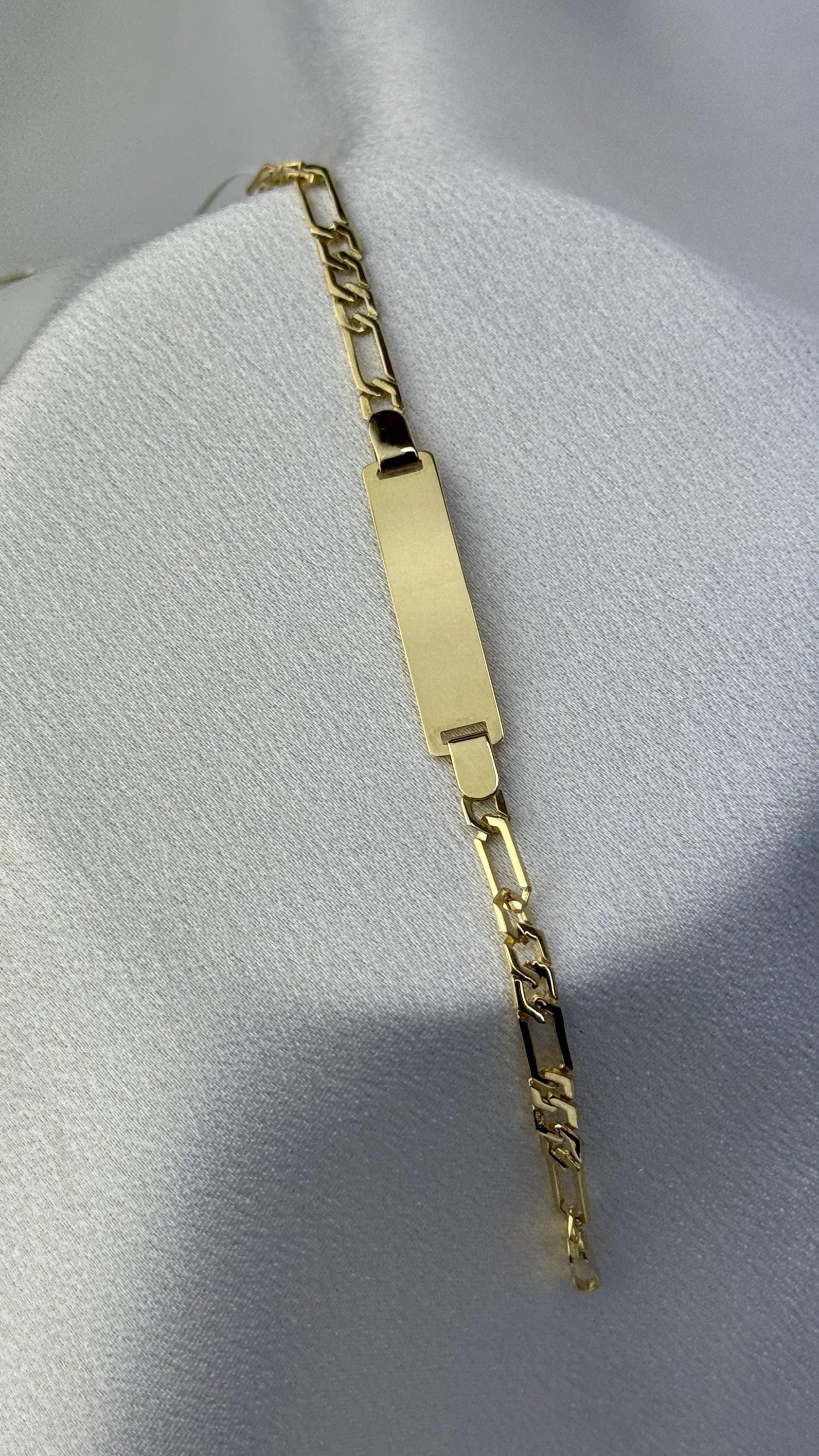 Unisex Altın Çocuk Bilekliği