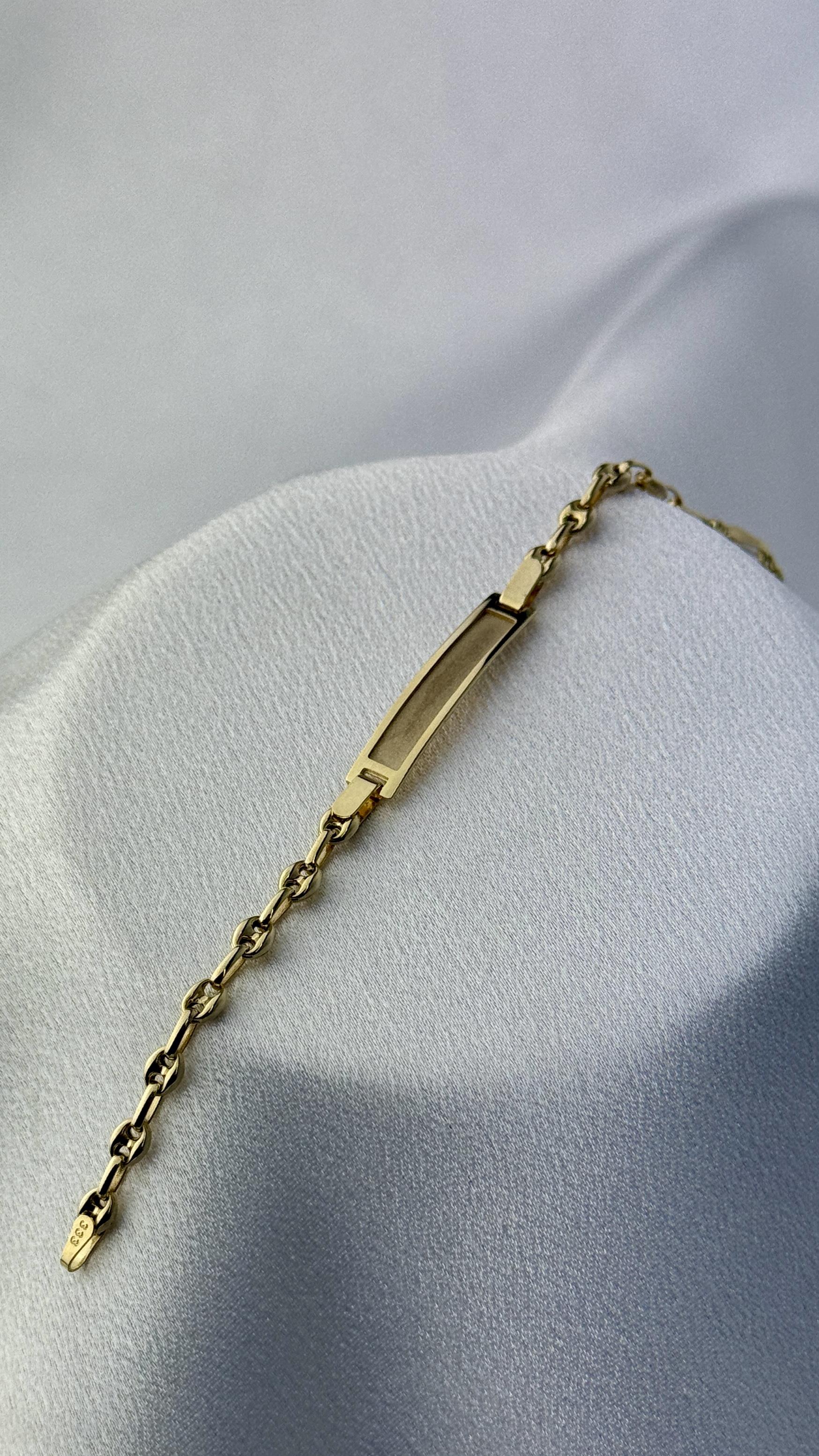 Unisex Altın Çocuk Bilekliği