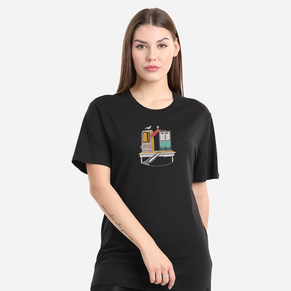 Cheemento / Baskılı Kadın T-Shirt