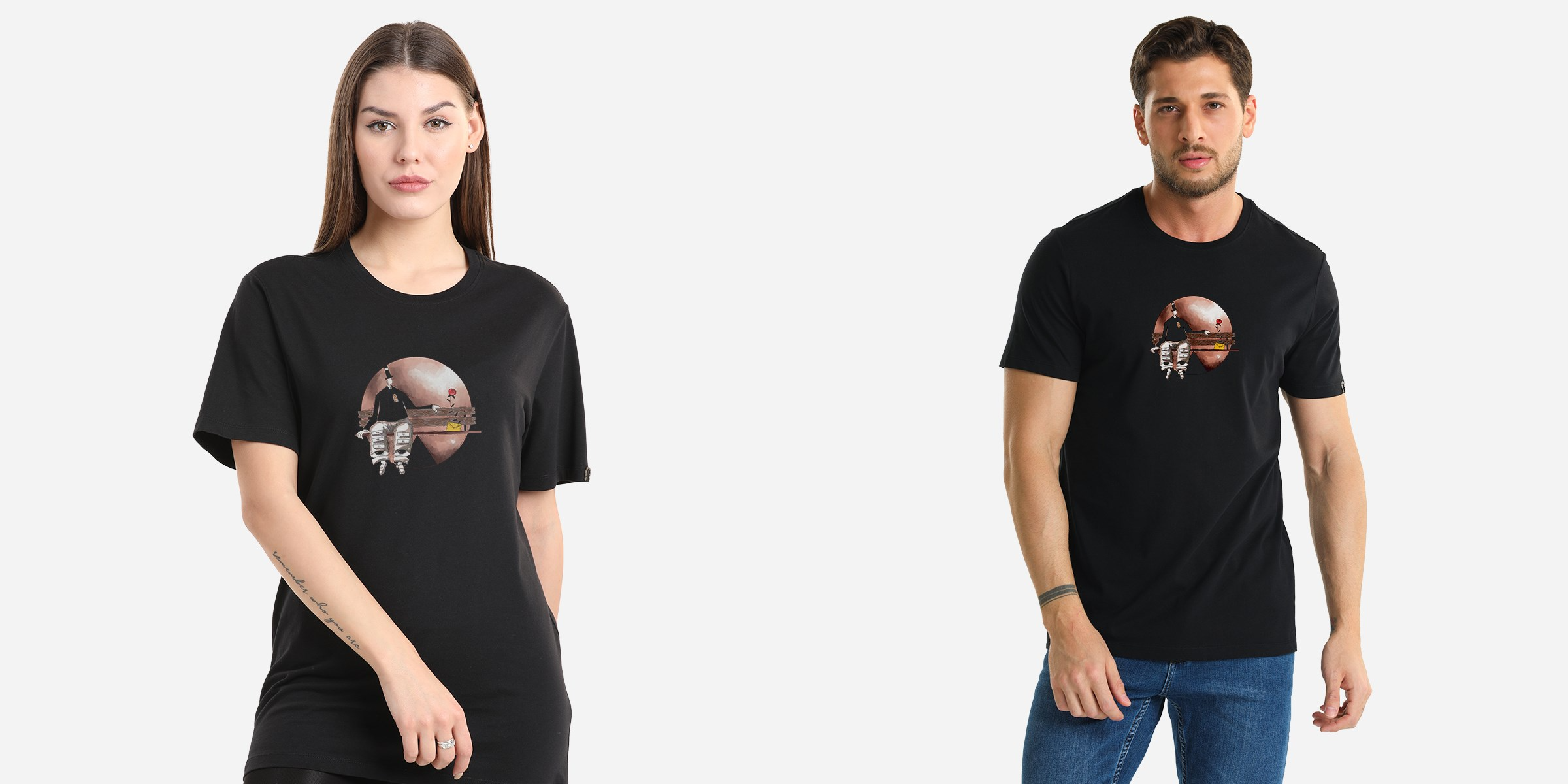 Pamuklu Kadın & Erkek Tişört / Cheemento