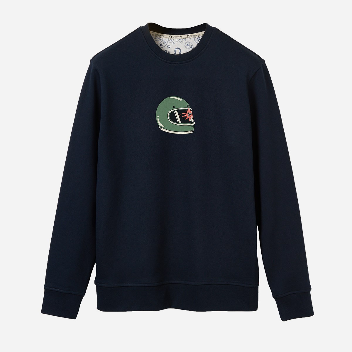  Sweatshirt Collision Kadın Lacivert