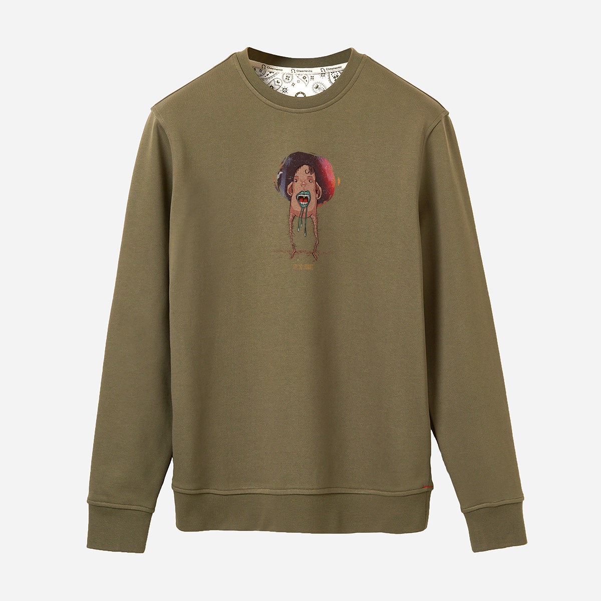 Sweatshirt I'm so Hungry Erkek Haki