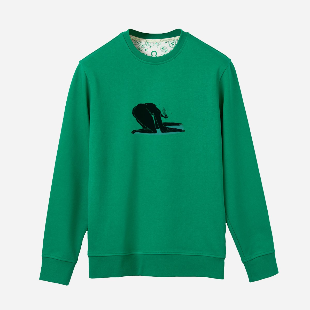 Sweatshirt Yok Oluş Erkek Yeşil