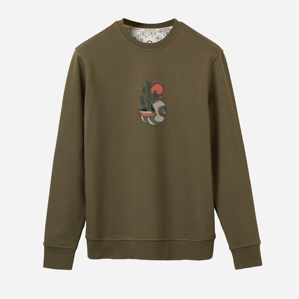  Sweatshirt Sunset Erkek Yeşil