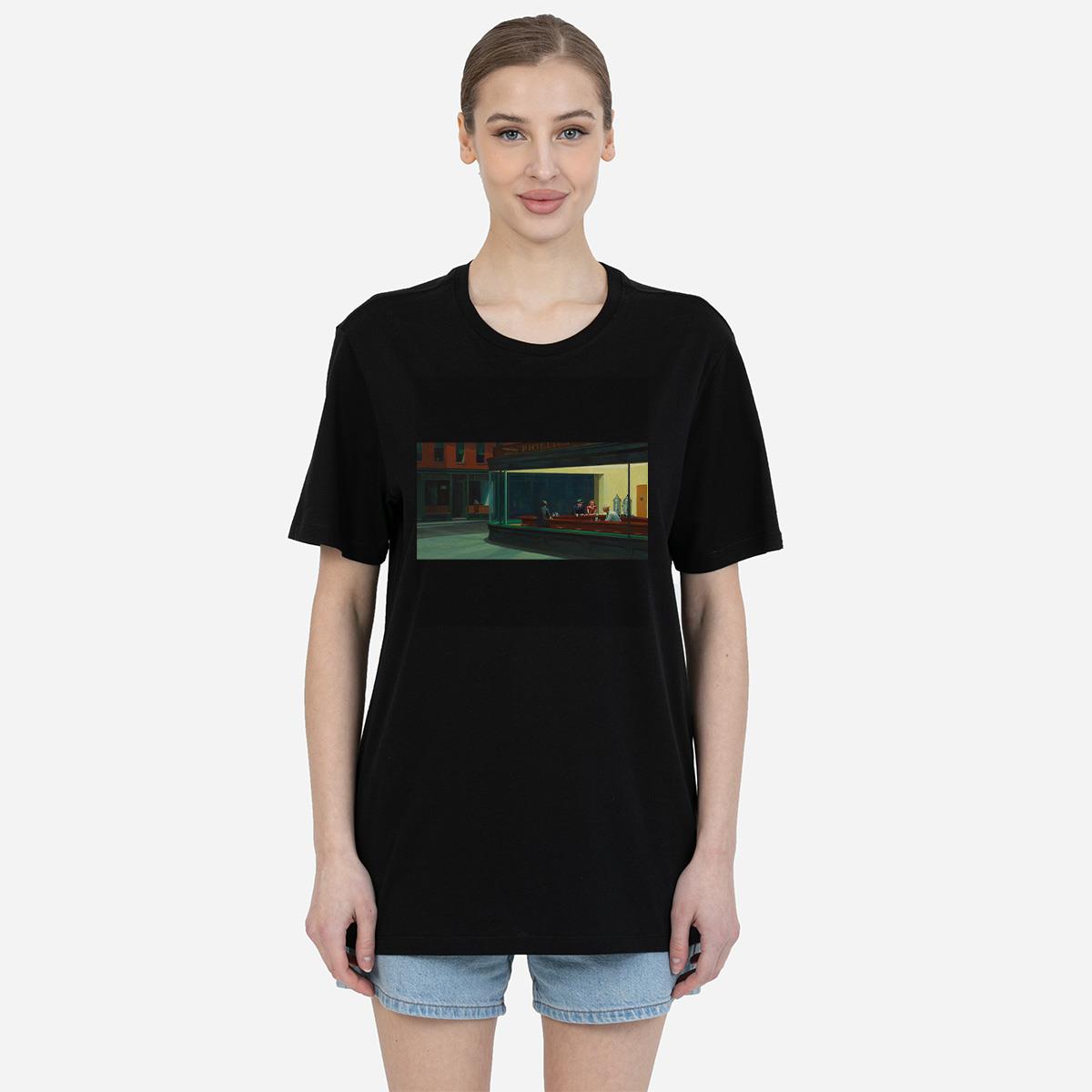 Tshirt Nighthawks Kadın